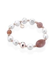 Bracciale Lelune Donna Nuova Blanche in Argento Perla LGBR351